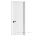 Modern fire rated door white PVC interior door